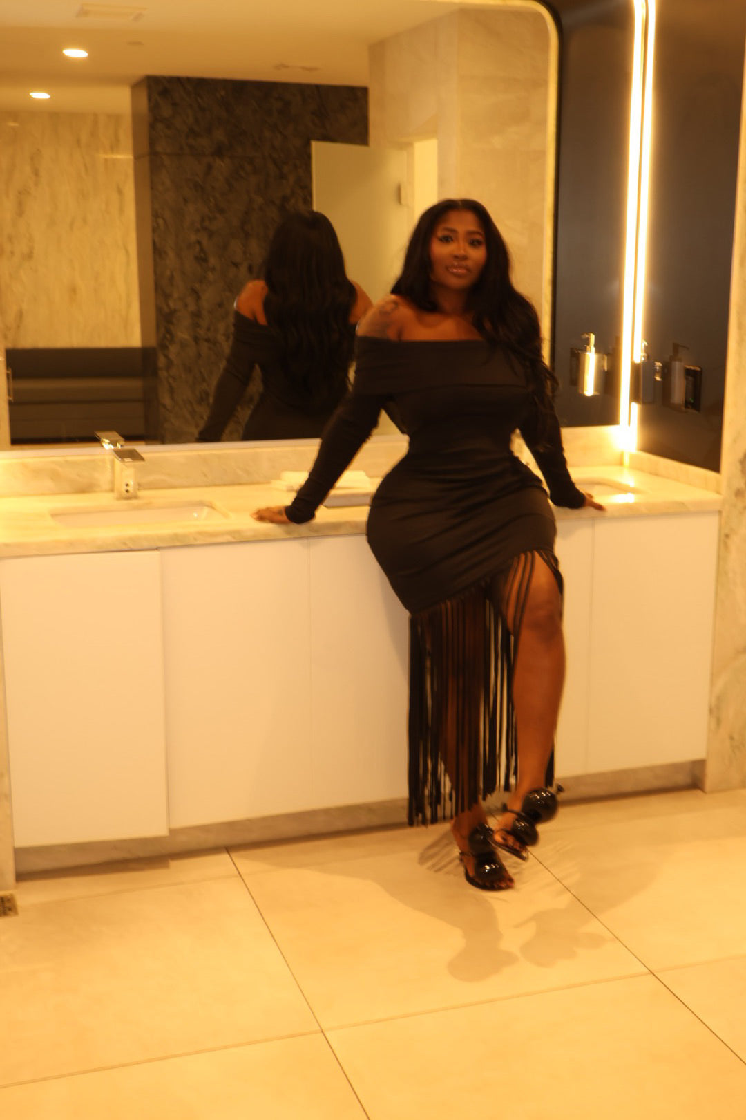 Love Don't Cost A Thing Fringed Maxi