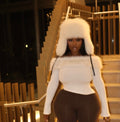 "Sleigh Me Baby" Fur Collared Top